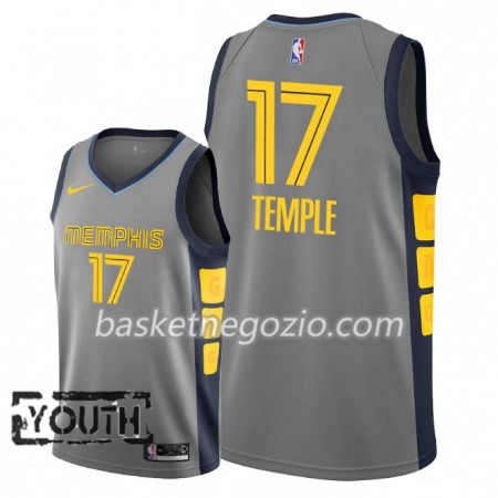 Canotte Bambino Memphis Grizzlies Garrett Temple 17 2018-19 Nike City Edition Grigio Swingman